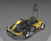 Go Karting 3000RPM Elektrikli Mini Kart, 4 Tekerlekli Çocuklar İçin Hızlı Hız Sürüyor